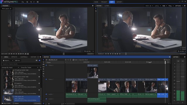 how to export in hitfilm 4 express 2018