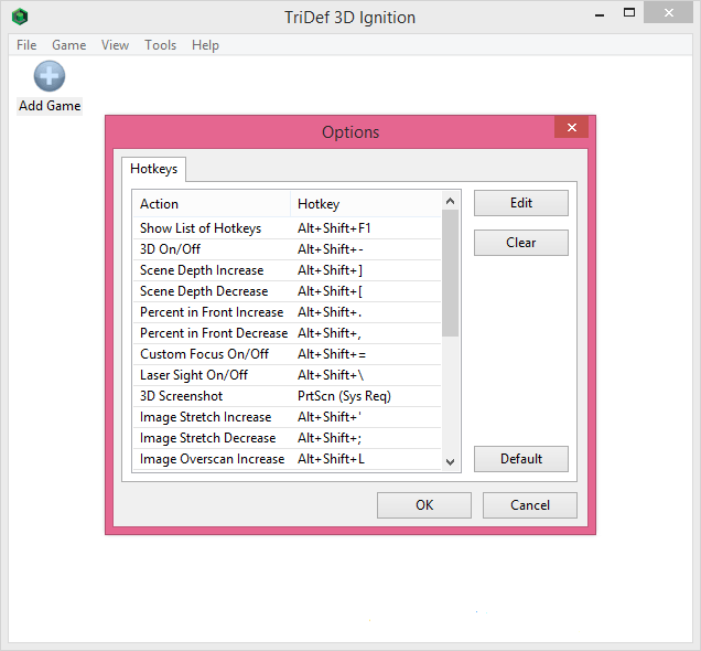 tridef 3d windowed mode registry key